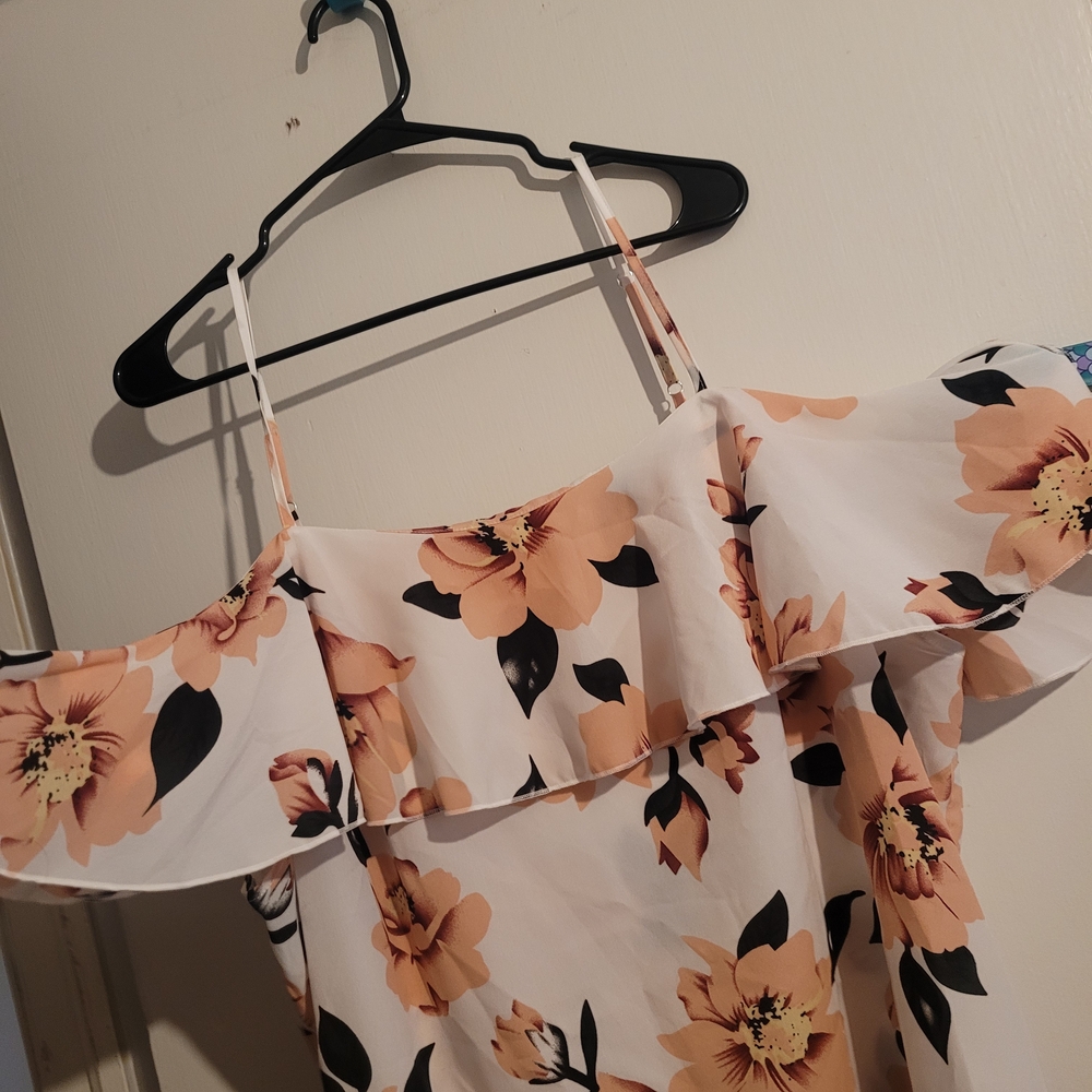 SHEIN Curve Floral Print Blouse